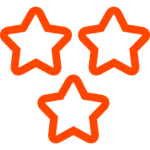 3 stars outlines